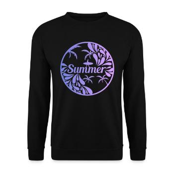 Sommer - Unisex Pullover - Schwarz - Vorne - Alina (178cm) & Michal (187cm)