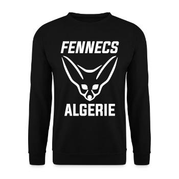 The Fennecs - Unisex Sweatshirt - black - Front - Alina (178cm) & Michal (187cm)