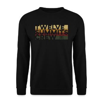 12 Summits Crew Fichtelgebirge fichtelhills - Sweat-shirt Unisexe - noir - Devant - Alina (178cm) & Michal (187cm)