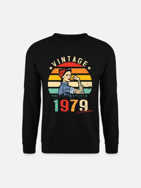 1979 Vintage Édition limitée Cadeau Femmes - Sweat-shirt Unisexe - noir