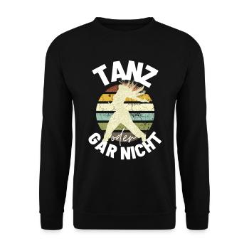 Sprücheshirts Motivationssprüche Motivationsspruch - Unisex Pullover - Schwarz - Vorne - Alina (178cm) & Michal (187cm)