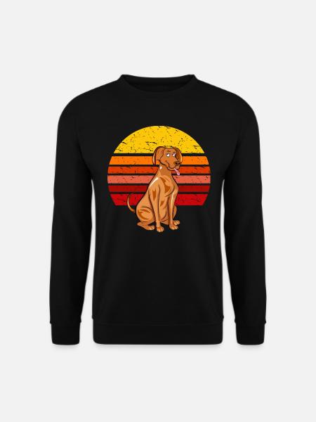 Retro Vizsla Dog - Unisex Sweatshirt - black
