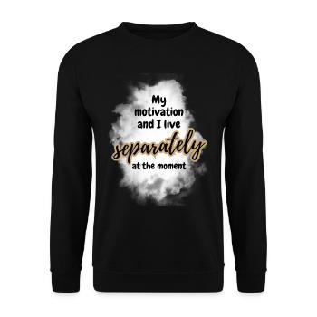 ATTITUDE POSITIVE ÉTAT D’ Motivation - Sweat-shirt Unisexe - noir - Devant - Alina (178cm) & Michal (187cm)