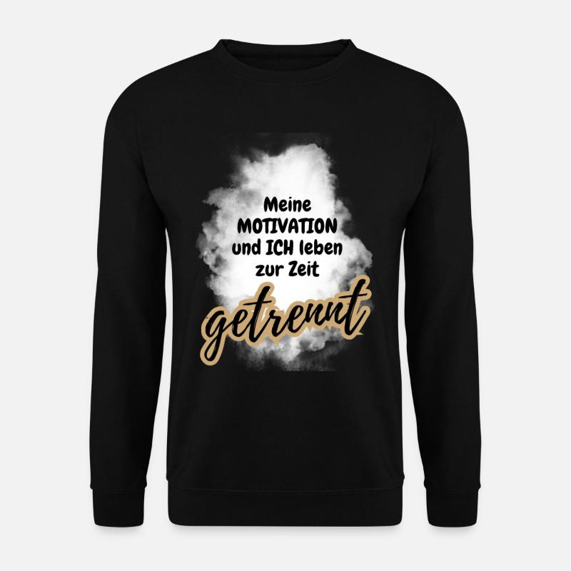 POSITIVE EINSTELLUNG MINDSET Motivation - Unisex Pullover - Schwarz