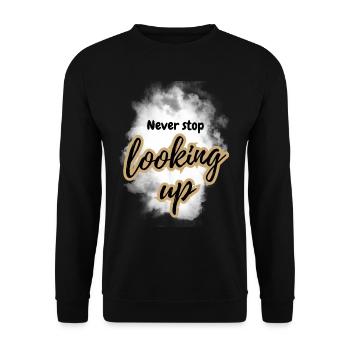 ATTITUDE POSITIVE ÉTAT D’ Motivation - Sweat-shirt Unisexe - noir - Devant - Alina (178cm) & Michal (187cm)