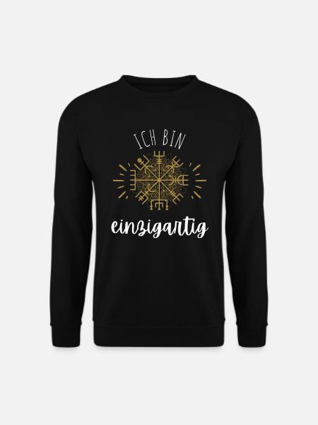 Wegweiser MOTIVATION - VEGVISIR - Unisex Pullover - Schwarz