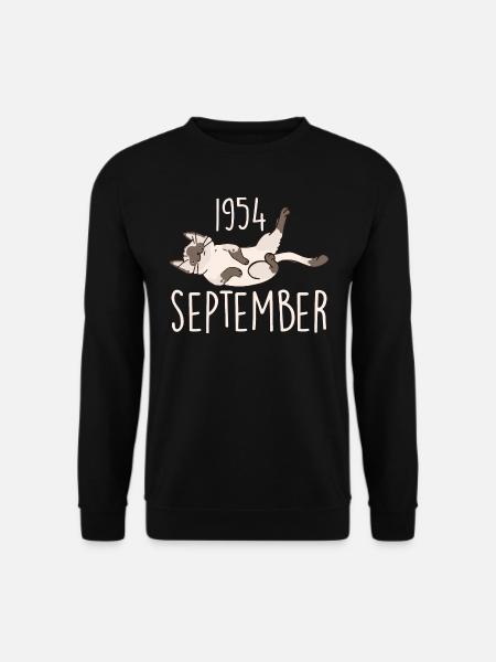 Bildunterschrift September 1954 Jubiläumsgeschenk 1954 - Unisex Pullover - Schwarz