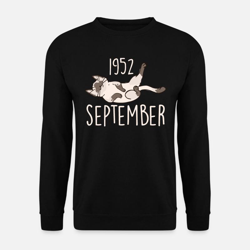 Legende September 1952 Jubiläumsgeschenk 1952 - Unisex Pullover - Schwarz