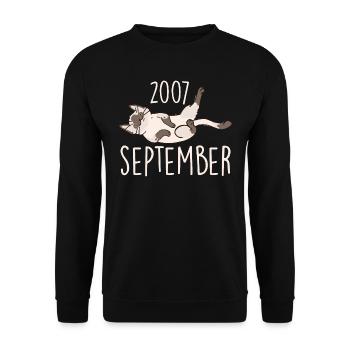 Caption September 2007 Anniversary Gift 2007 - Unisex Sweatshirt - black - Front - Alina (178cm) & Michal (187cm)