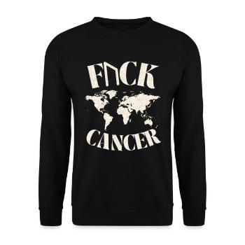 F... CK CANCER - ESPOIR, AMOUR ET COMBAT - Sweat-shirt Unisexe - noir - Devant - Alina (178cm) & Michal (187cm)