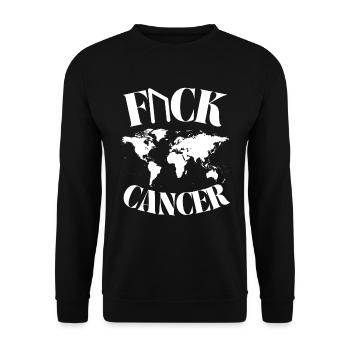 F... CK CANCER - ESPOIR, AMOUR ET COMBAT - Sweat-shirt Unisexe - noir - Devant - Alina (178cm) & Michal (187cm)