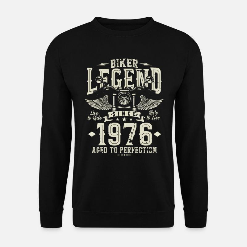 Biker Legende seit 1976 - Unisex Pullover - Schwarz