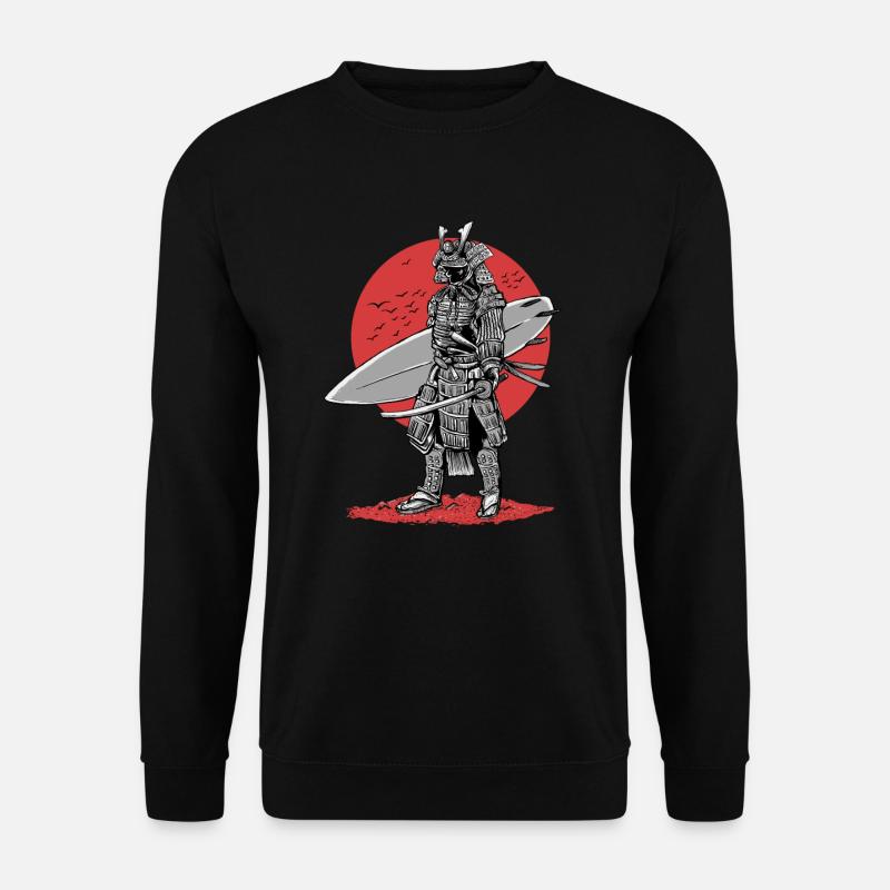 Surfer Samurai - Unisex Sweatshirt - black