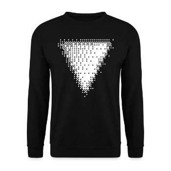 Forme bitmap triangle géométrique - Sweat-shirt Unisexe - noir - Devant - Alina (178cm) & Michal (187cm)