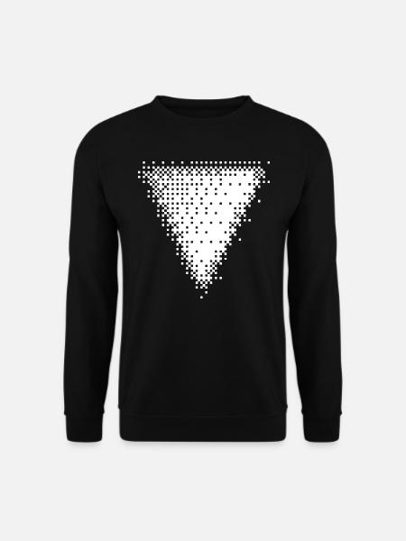 geometric triangle bitmap shape - Unisex Sweatshirt - black