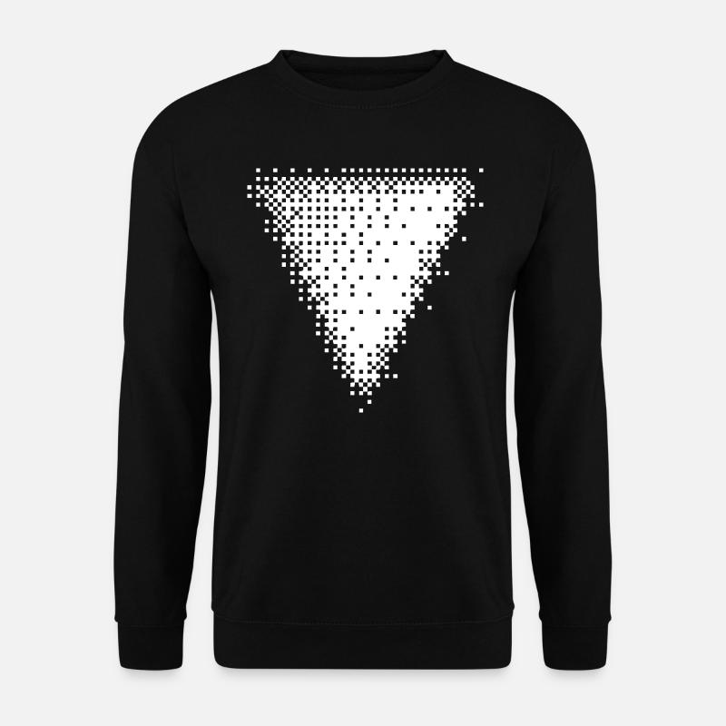 geometrische Dreieck-Bitmap-Form - Unisex Pullover - Schwarz