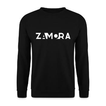 ZAMORA – Espagne - Sweat-shirt Unisexe - noir - Devant - Alina (178cm) & Michal (187cm)