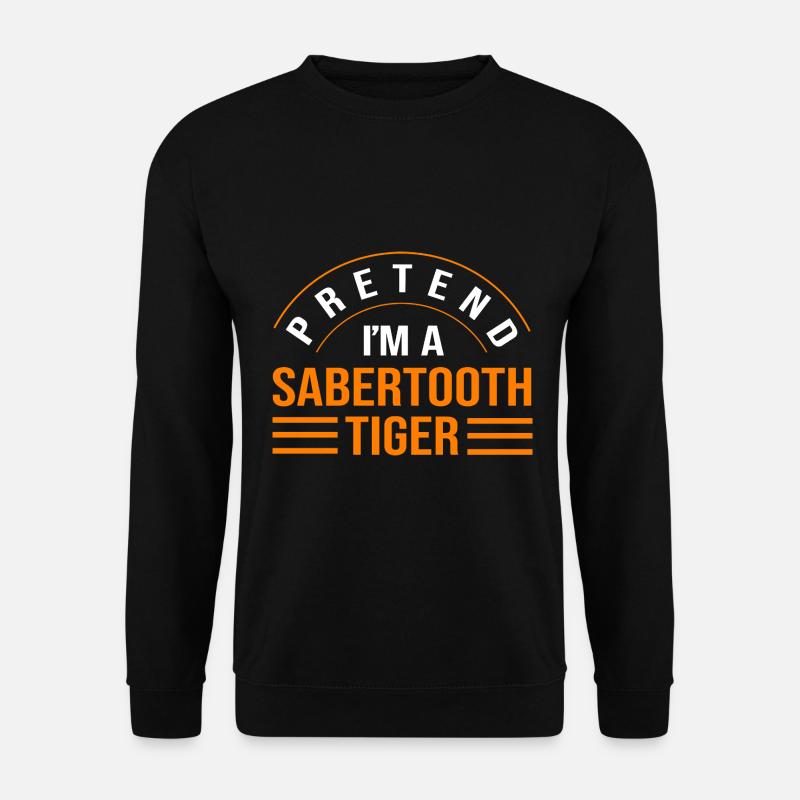 Urzeit Säbelzahntiger - Unisex Pullover - Schwarz