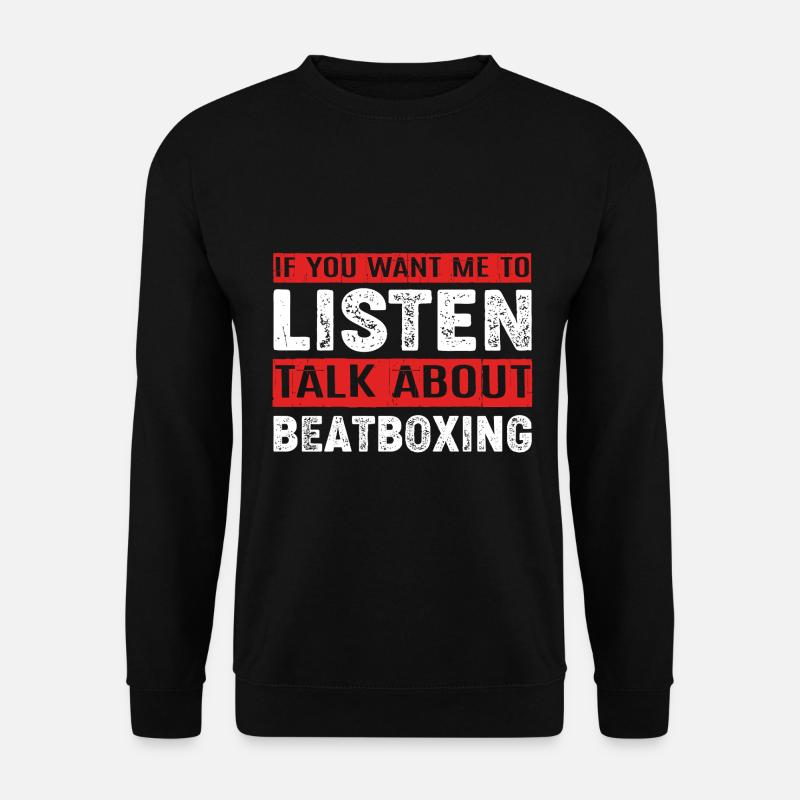 Beatbox - Unisex Pullover - Schwarz
