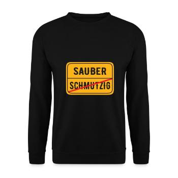 Window cleaner window cleaning cleaning - Unisex Sweatshirt - black - Front - Alina (178cm) & Michal (187cm)