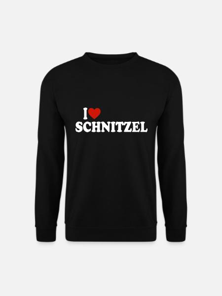 I love Schnitzel - Unisex Pullover - Schwarz