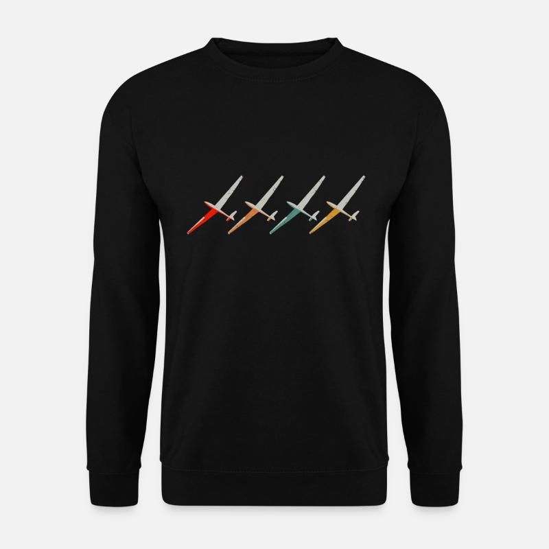 Planeur pilote de planeur vintage Segelfieger - Sweat-shirt Unisexe - noir