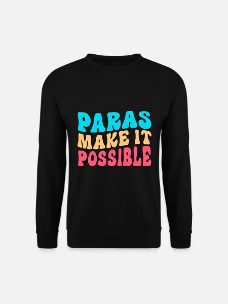 Paraprofessional Paraeducator Lehrerassistent - Unisex Pullover - Schwarz