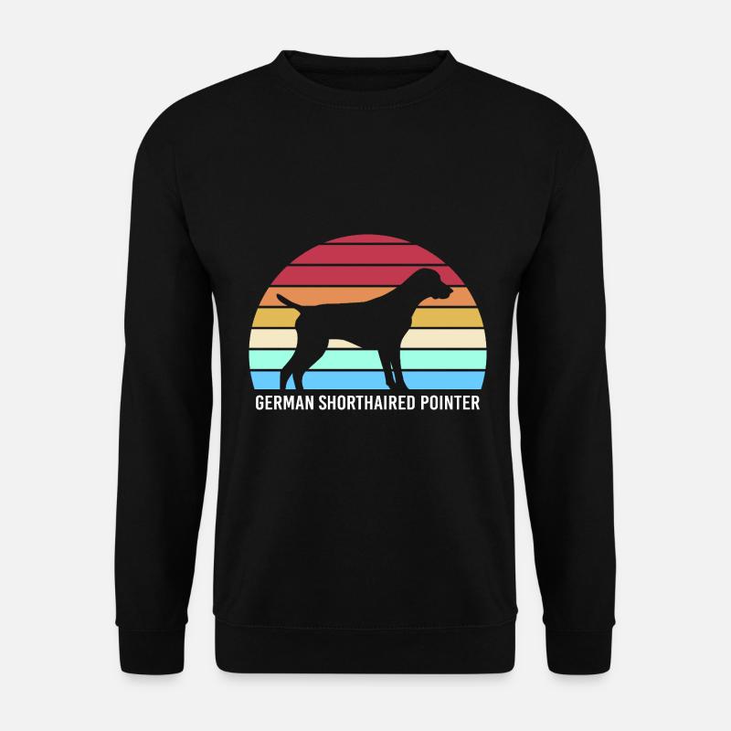 Deutsch Kurzhaar Hund German Pointer - Unisex Pullover - Schwarz
