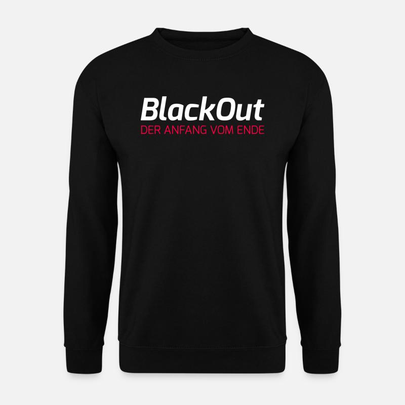 Lifestyle Blackout - Unisex Pullover - Schwarz