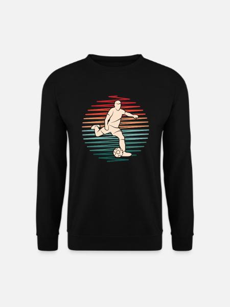 Fußball Spieler Fußballspieler Vintage Fußballer - Unisex Pullover - Schwarz