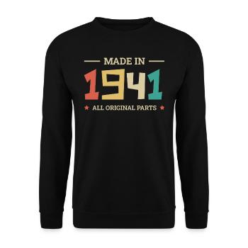 Legendary Since 1941 Original 1941 - Unisex Sweatshirt - black - Front - Alina (178cm) & Michal (187cm)