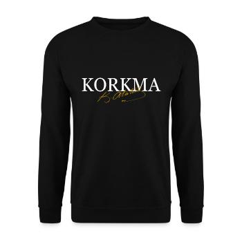 Mustafa Kemal Atatürk Korkma - Unisex Sweatshirt - black - Front - Alina (178cm) & Michal (187cm)