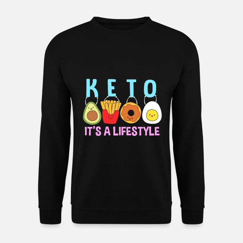 Keto Diät - Unisex Pullover - Schwarz