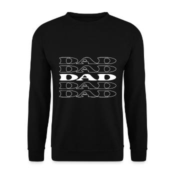 Dad Father Papa Pop Old Man - Unisex Sweatshirt - black - Front - Alina (178cm) & Michal (187cm)