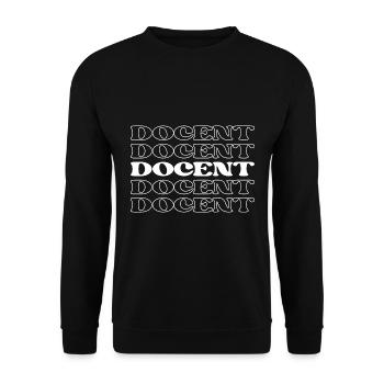 Dozent, Leitfaden, Lehrer, Ausbilder, Dozent - Unisex Pullover - Schwarz - Vorne - Alina (178cm) & Michal (187cm)
