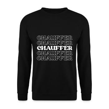 Chauffeur Driver Private Driver Personal Driver - Unisex Sweatshirt - black - Front - Alina (178cm) & Michal (187cm)