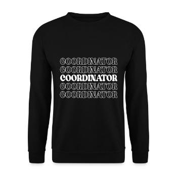 Koordinator, Organisator, Planer, Arrangeur, Scheduler - Unisex Pullover - Schwarz - Vorne - Alina (178cm) & Michal (187cm)