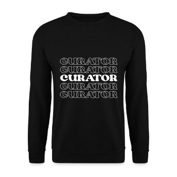 Conservateur Gardien Conservateur Conservateur Archiviste - Sweat-shirt Unisexe - noir - Devant - Alina (178cm) & Michal (187cm)