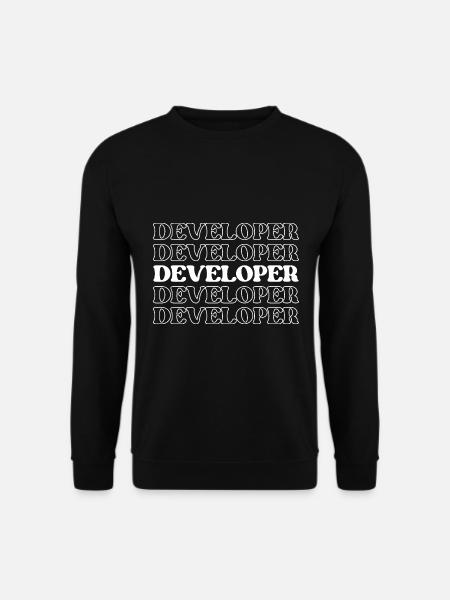 Entwickler, Programmierer, Programmierer, Programmierer, Software-Ingenieur - Unisex Pullover - Schwarz