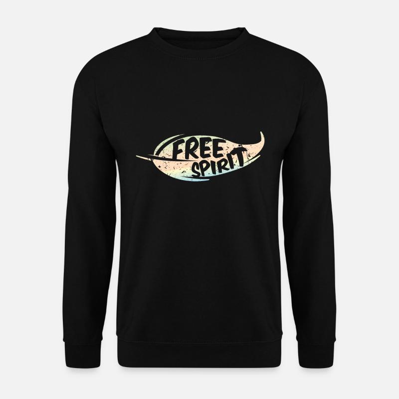 Free Spirit / - Unisex Pullover - Schwarz