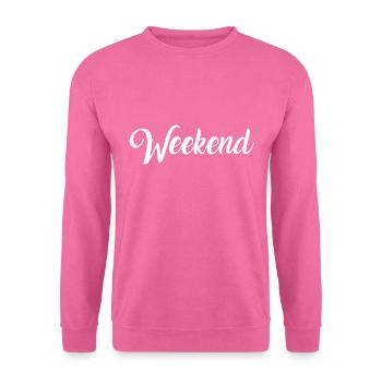 Wochenende - Unisex Pullover - Pink - Vorne