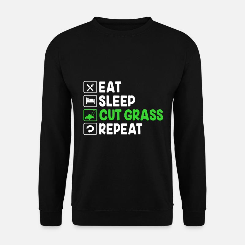 Lawn (meadow) Lawn mower - Unisex Sweatshirt - black