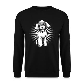 Poodle - Unisex Sweatshirt - black - Front - Alina (178cm) & Michal (187cm)