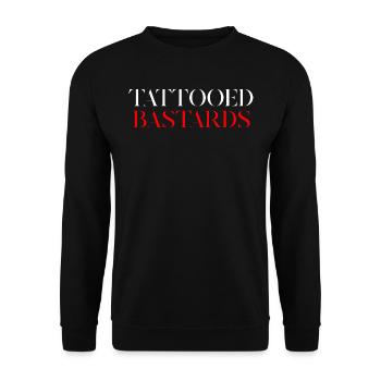 Tattooed Bastards Crew - Unisex Sweatshirt - black - Front - Alina (178cm) & Michal (187cm)