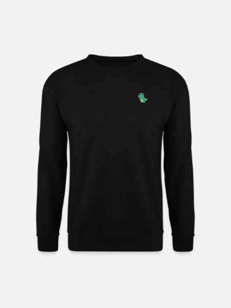 Süßer T-Rex Dinosaurier für Dinofans - Unisex Pullover - Schwarz