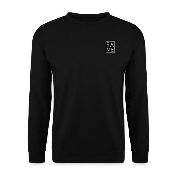 RAVE - Sweat-shirt Unisexe - noir - Devant - Alina (178cm) & Michal (187cm)