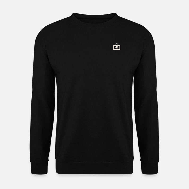Der Man im Bild - Unisex Pullover - Schwarz