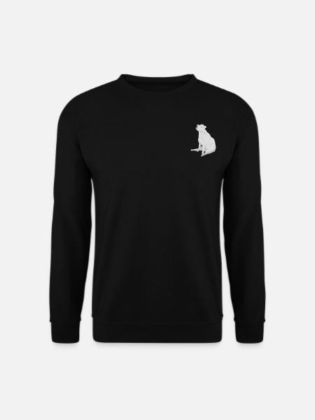 Paula die sitzende Kuh - Unisex Pullover - Schwarz