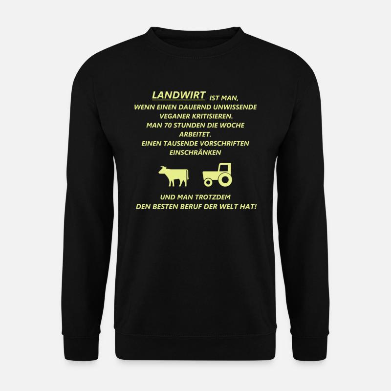 Landwirt - Unisex Pullover - Schwarz