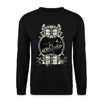 QwaZar Sound LOGO - Sweat-shirt Unisexe - noir - Devant - Alina (178cm) & Michal (187cm)